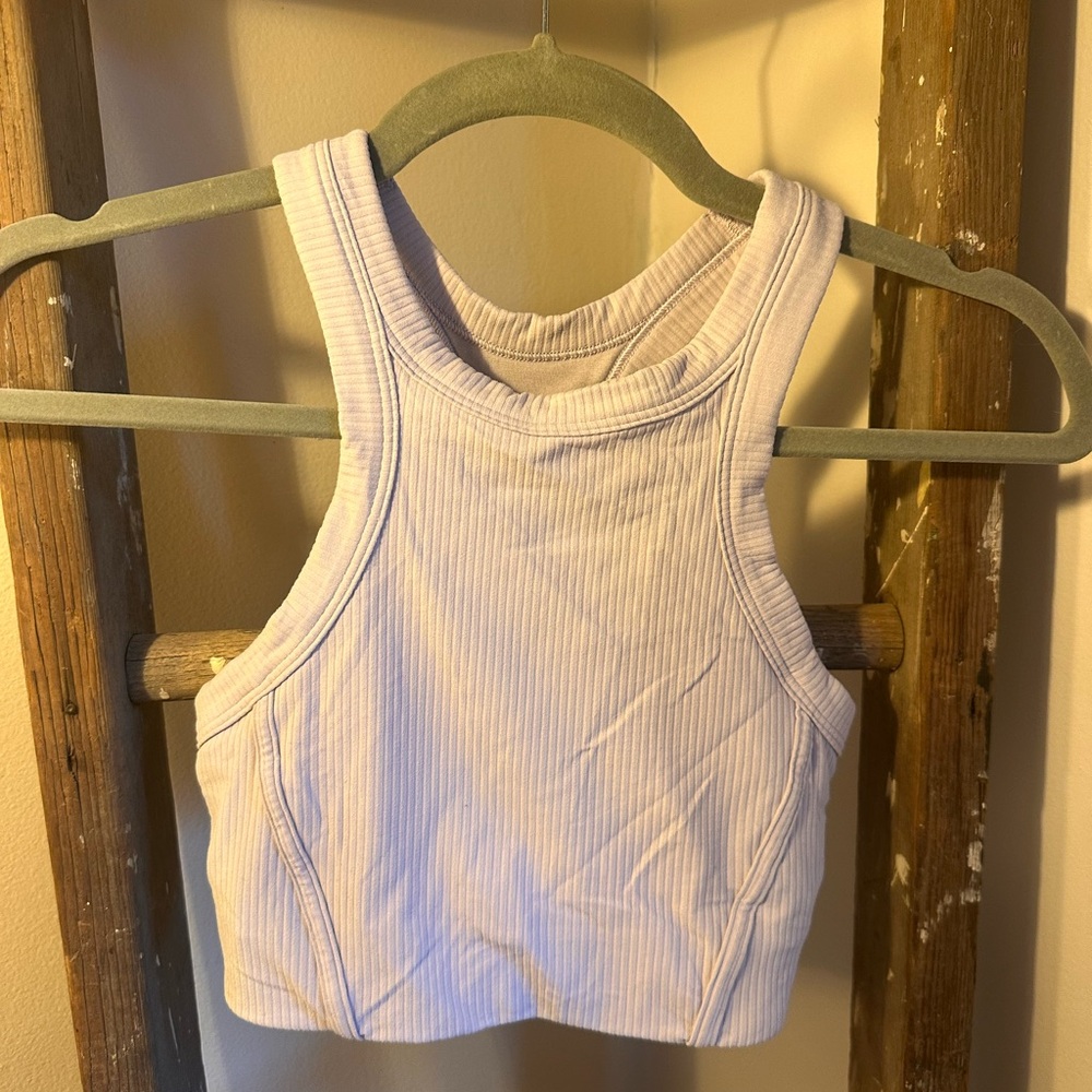 Lululemon Athletica Ribbed Lilac Bra Top
